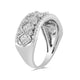 Load image into Gallery viewer, Jewelili 10K White Gold With 3/4 Cttw White Diamonds Wedding Band
