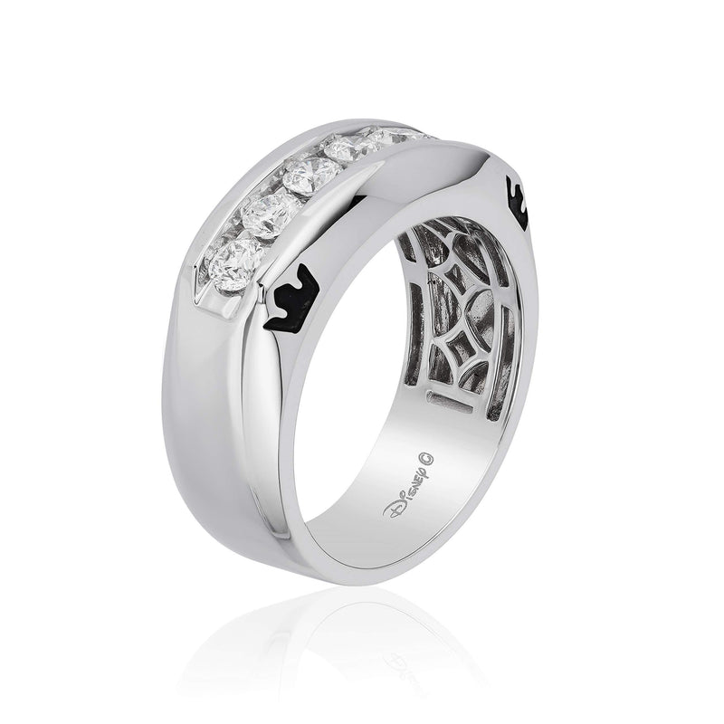 Enchanted Disney Fine Jewelry 14K White Gold 1.00 Cttw Mens Ring