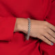 Load image into Gallery viewer, Jewelili Link Bracelet in Sterling Silver with Natural Round Diamonds 1.00 CTTW View 2
