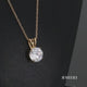 Load and play video in Gallery viewer, Jewelili 10K Yellow Gold With Cubic Zirconia Solitaire Pendant Necklace
