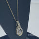 Load and play video in Gallery viewer, Jewelili 10K Yellow Gold With 1/4 CTTW Baguette and Round Natural White Diamonds Cluster Pendant Necklace
