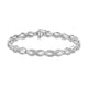 Load image into Gallery viewer, Jewelili Diamond Infinity Bracelet Natural Diamond in Sterling Silver, 7.25&quot;
