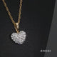 Load and play video in Gallery viewer, Jewelili 10K Yellow Gold With Cubic Zirconia Crystal Heart Pendant Necklace
