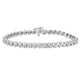 Load image into Gallery viewer, Jewelili Bracelet with Diamonds in Sterling Silver 1/4 CTTW
