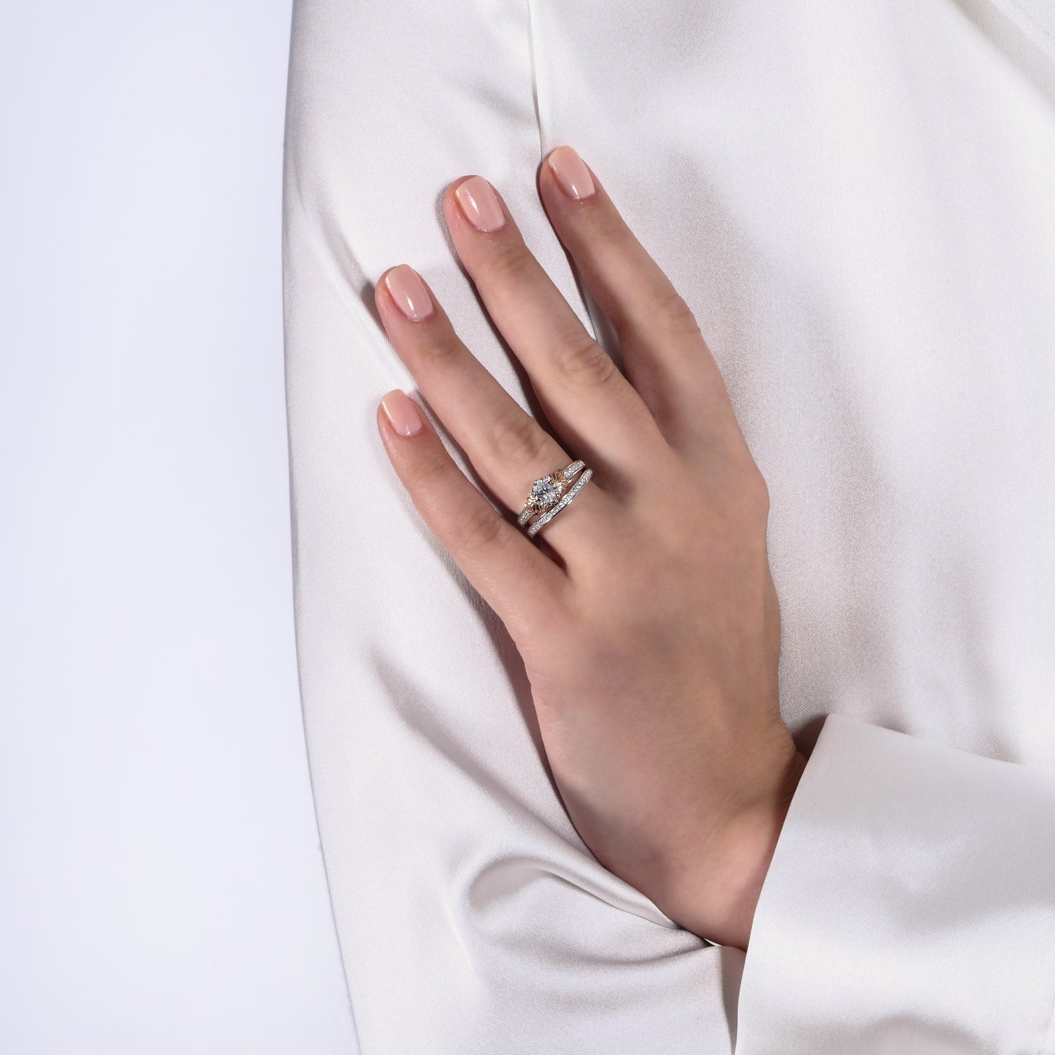 Enchanted Disney Ariel Diamond Ring 14K White Gold Jewelry 3/4