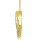 Load image into Gallery viewer, Jewelili 10K Yellow Gold with 1/10 CTTW Round Natural White Diamonds Pendant Necklace
