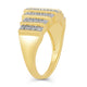 Load image into Gallery viewer, Jewelili Ring with Diamonds in 14K Yellow Gold over Sterling Silver 1/4 CTTW View 4
