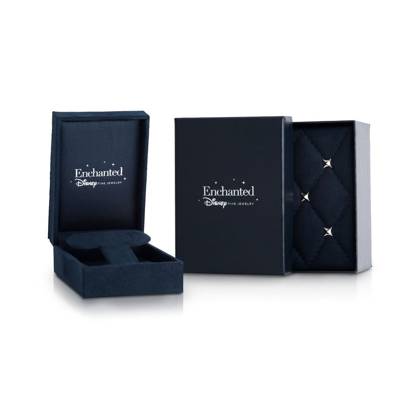 Enchanted Disney Fine Jewelry 14K Yellow Gold 1.00 cttw Diamond Belle Solitaire Earrings