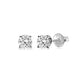 Load image into Gallery viewer, Jewelili Stud Earrings with Round Diamonds in 14K White Gold 3/4 CTTW View 1
