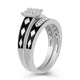 Load image into Gallery viewer, Jewelili Sterling Silver With 1/5 CTTW White Diamonds Bridal Set

