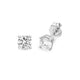 Load image into Gallery viewer, Jewelili 14K White Gold With 1/2 CTTW Diamonds Stud Earrings
