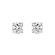 Load image into Gallery viewer, Jewelili 14K White Gold With 1/2 CTTW Round Diamonds Stud Earrings
