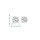 Load image into Gallery viewer, Jewelili Stud Earrings with Round Diamonds Solitaire in 14K White Gold 0.75 CTTW View 3

