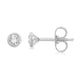 Load image into Gallery viewer, Jewelili Stud Earrings with Natural White Round Diamonds in 10K White Gold 1/6 CTTW View 3
