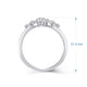 Load image into Gallery viewer, Jewelili Sterling Silver With 1/6 CTTW Natural White Diamonds Band Ring
