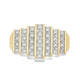 Load image into Gallery viewer, Jewelili Ring with Diamonds in 14K Yellow Gold over Sterling Silver 1/4 CTTW View 2
