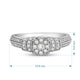 Load image into Gallery viewer, Jewelili Sterling Silver With 1/2 CTTW White Diamonds Composite Head Ring
