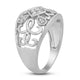 Load image into Gallery viewer, Jewelili Wedding Band with Natural White Round Diamond in Sterling Silver 1/10 CTTW 4
