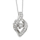 Load image into Gallery viewer, Jewelili 10K White Gold With Diamonds 1/6 CTTW Pendant Necklace
