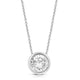 Load image into Gallery viewer, Jewelili 14K White Gold With 1/4 CTTW Natural Round White Diamonds Pendant Necklace
