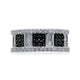 Load image into Gallery viewer, Jewelili 10K White Gold With 3/4 CTTW Treated Black Diamonds and White Diamonds Wedding Band
