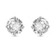 Load image into Gallery viewer, Jewelili Stud Earrings with Cubic Zirconia in 10K White Gold View 2

