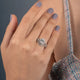 Load image into Gallery viewer, Jewelili Halo Bridal Ring Set with Cubic Zirconia in Sterling Silver View 2
