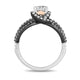 Load image into Gallery viewer, Enchanted Disney Fine Jewelry Black Rhodium over 14K White and Rose Gold with 1 1/4 Cttw Ursula Engagement Ring
