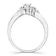 Load image into Gallery viewer, Jewelili Waterfall Ring with Natural White Round Diamonds in Sterling Silver 1/4 CTTW View 3
