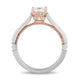 Load image into Gallery viewer, Disney Majestic Princess Inspired Diamond Crown Engagement Ring in 14K White Gold and Rose Gold 1 CTTW View 4
