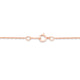Load image into Gallery viewer, Jewelili 10K Rose Gold With Morganite and 1/10 CTTW Diamonds Halo Pendant Necklace
