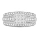 Load image into Gallery viewer, Jewelili 10K White Gold With 1.00 CTTW Natural White Diamonds Engagement Ring
