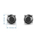 Load image into Gallery viewer, Jewelili Stud Earrings with Treated Black Diamonds in 10K White Gold 1.0 CTTW View 5
