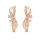 Load image into Gallery viewer, Enchanted Disney Fine Jewelry 14K Rose Gold 1/2 Cttw Snow White Bow Earrings
