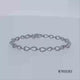 Load and play video in Gallery viewer, Jewelili Sterling Silver With 1/3 CTTW Round White Diamonds Infinity Bracelet, 7.25&quot;
