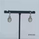 Load and play video in Gallery viewer, Jewelili Sterling Silver with Created Opal and Created White Sapphire Dangle Earrings
