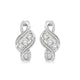 Load image into Gallery viewer, Jewelili Stud Earrings with Natural White Diamond in Sterling Silver 1/5 CTTW View 2
