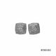 Load and play video in Gallery viewer, Jewelili Sterling Silver With 1/2 CTTW Natural White Diamond Square Shape Stud Earrings
