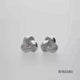 Load and play video in Gallery viewer, Jewelili Sterling Silver With 1/10 CTTW Diamonds Knot Stud Earrings

