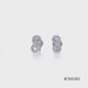 Load and play video in Gallery viewer, Jewelili Sterling Silver Natural White Round Diamonds Infinity Stud Earrings
