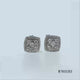 Load and play video in Gallery viewer, Jewelili Sterling Silver With 1/4 CTTW White Diamonds Square Shape Stud Earrings
