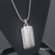 Load and play video in Gallery viewer, Jewelili Sterling Silver With 1/3 CTTW Natural White Round Diamonds Dog Tags Men&#39;s Pendant Necklace
