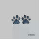 Load and play video in Gallery viewer, Jewelili Sterling Silver With 1/6 CTTW Treated Blue Diamond Dog Paw Stud Earrings
