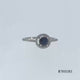Load and play video in Gallery viewer, Jewelili 10K White Gold with Round Blue Sapphire and 1/6 CTTW Round Natural White Diamonds Halo Ring
