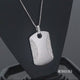 Load and play video in Gallery viewer, Jewelili Sterling Silver with 1/2 CTTW Natural White Round Diamonds Mens Dog Tags Pendant Necklace
