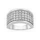 Load image into Gallery viewer, Jewelili Sterling Silver With 1/10 CTTW Natural White Round Diamonds Anniversary Ring
