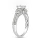 Load image into Gallery viewer, Jewelili Sterling Silver With 1/2 CTTW White Diamonds Composite Head Ring

