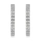 Load image into Gallery viewer, Jewelili Sterling Silver With 1/5 CTTW Natural White Diamond Hoop Earrings

