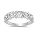 Load image into Gallery viewer, Jewelili Sterling Silver with 1/4 CTTW Natural White Round Diamonds Anniversary Ring

