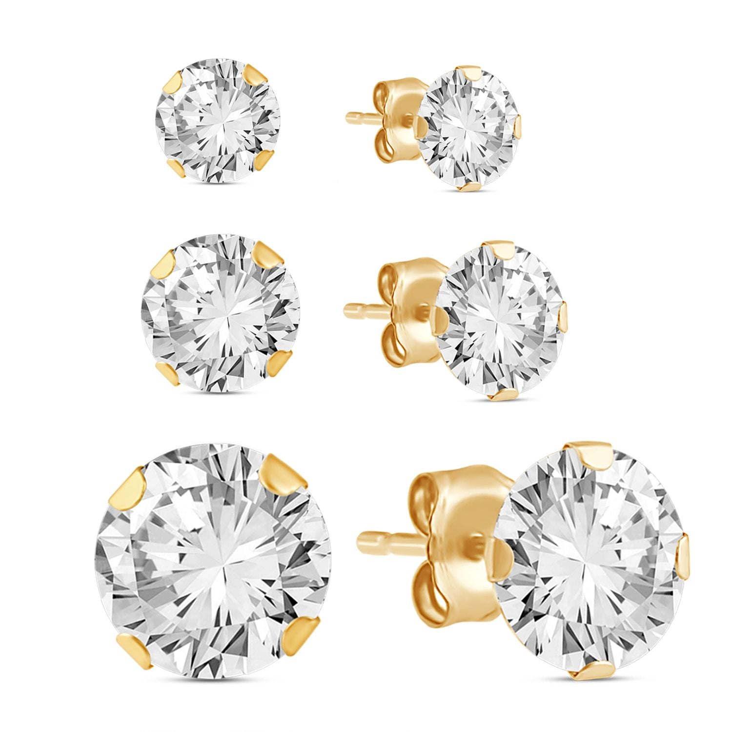 Pipa Bella by Nykaa Fashion Set of 6 Modern Gold Stud and Hoop Earring –  www.pipabella.com